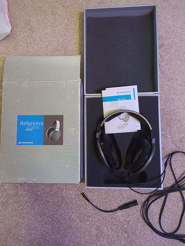 Sennheiser HD 650 Reference Headphones 2010s - Black  			