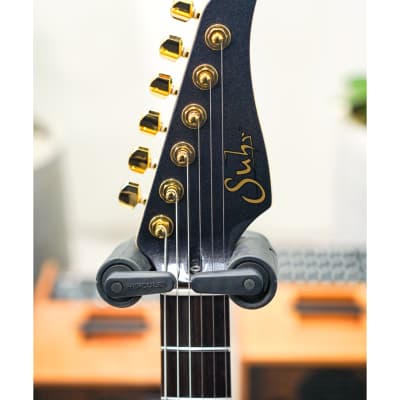 Suhr Classic S Dealer Select Limited Run - Black Pearl Metallic w/White Pearl Pickguard, Match Painted Headstock, Gold Hardware & SSCII System image 4