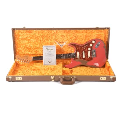 Fender Custom Shop 1963 Stratocaster Heavy Relic Aged Fiesta Red Master Built by Carlos Lopez (Serial #R103835) image 9