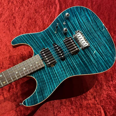 T's Guitars DST-22 "5A Exotic Maple Top / Honduras Mahogany Body" -Teal Green- [GSB019] image 5