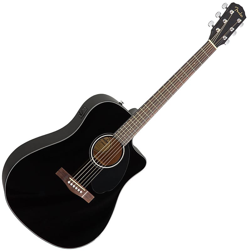 Fender CD-60SCE Ac-El Guitar - Black | Reverb