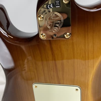 Fender 75th Anniversary Commemorative Stratocaster - 2-color Bourbon Burst image 7