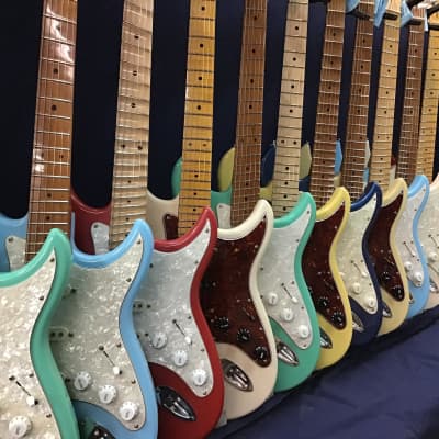 Emerald Bay  Custom shop fan fret (multi-scale) roasted maple electric guitar image 6