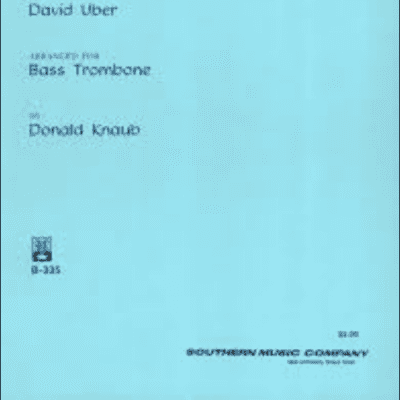 Uber, David (Knaub) Etudes (30) Bass Trombone Studies & Etudes image 1