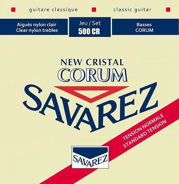 Savarez 500 CR New Cristal Corum Normal Tension Classic Acoustic Guitar Strings 500CR Set image 1
