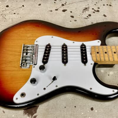 1980's Fender Stratocaster 2 Knob Dan Smith Strat Sunburst 1983-1984 image 6