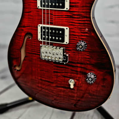 Paul Reed Smith PRS CE24 Semi-Hollow Electric Guitar Fire Red Burst image 3