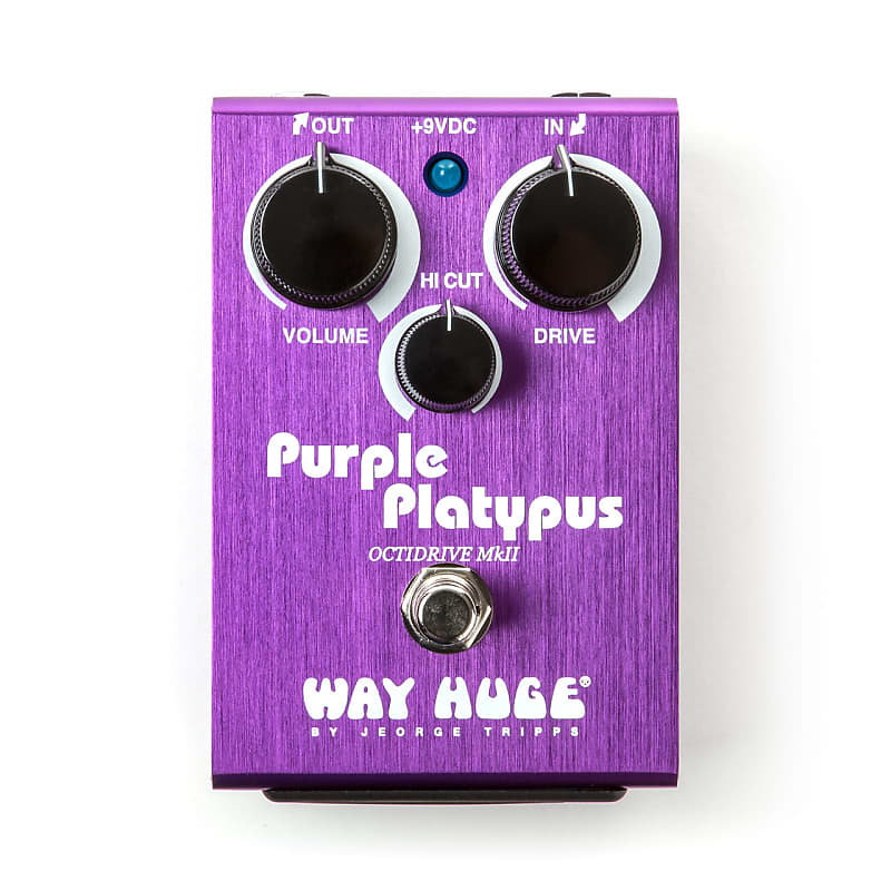 Way Huge Purple Platypus Octidrive, Octave up Fuzz/Overdrive | Reverb