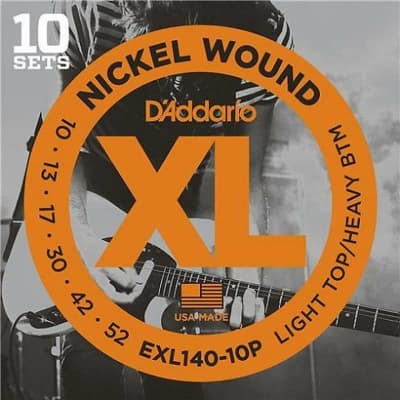 D Addario EXL140 10P Nickel Wound Electric Guitar Strings Light