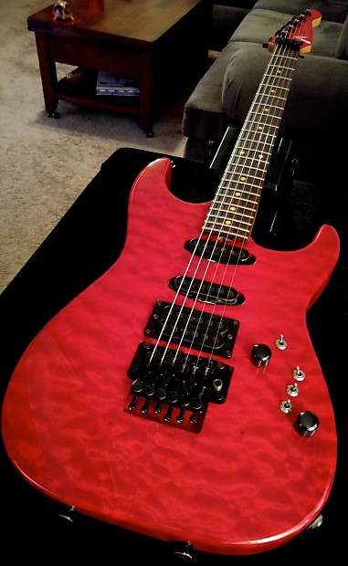 Tom Anderson Translucent Red Grand Am Custom Stratocaster