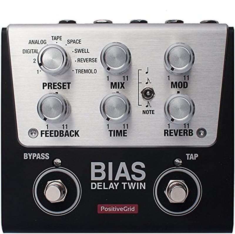 Positive Grid BIAS Delay Twin 2 Button Customizable Pedal