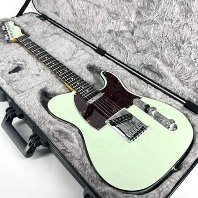 2021 Fender American Ultra Luxe Telecaster – Transparent Surf Green for sale