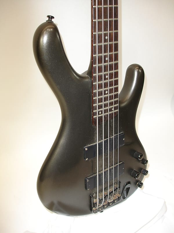 1998 Ibanez Ergodyne EDB605 5-String Electric Bass Guitar, Gray Pewter