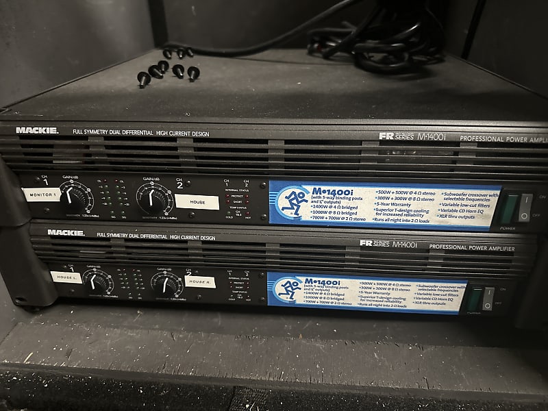 Mackie M1400i 2 Chamnel Powered Amp Reverb