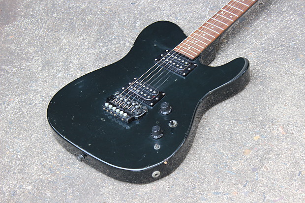 1985 Fender TL-555 Boxer Series Japan HH Telecaster (Black)