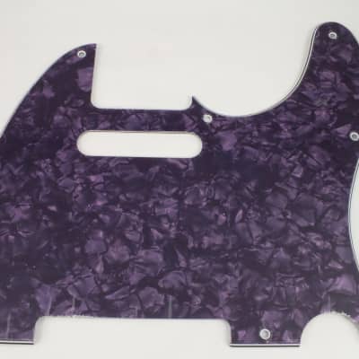 Purple Pearl Pickguard Scratch Plate for 8 hole USA/Mex Fender Telecaster Tele guitar