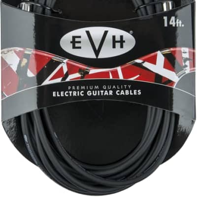 EVH Eddie Van Halen Series Electric Guitar Cable, Black, Straight Ends, 14' ft. image 4