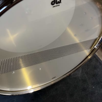 DW 6.5" x 14" Collector's Series Bell Brass Snare Drum - Polished Brass w/ Nickel Hardware image 4