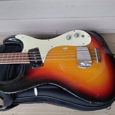 Vintage 1965 Mosrite Ventures Bass Guitar w/ Padded Gig Bag! for sale