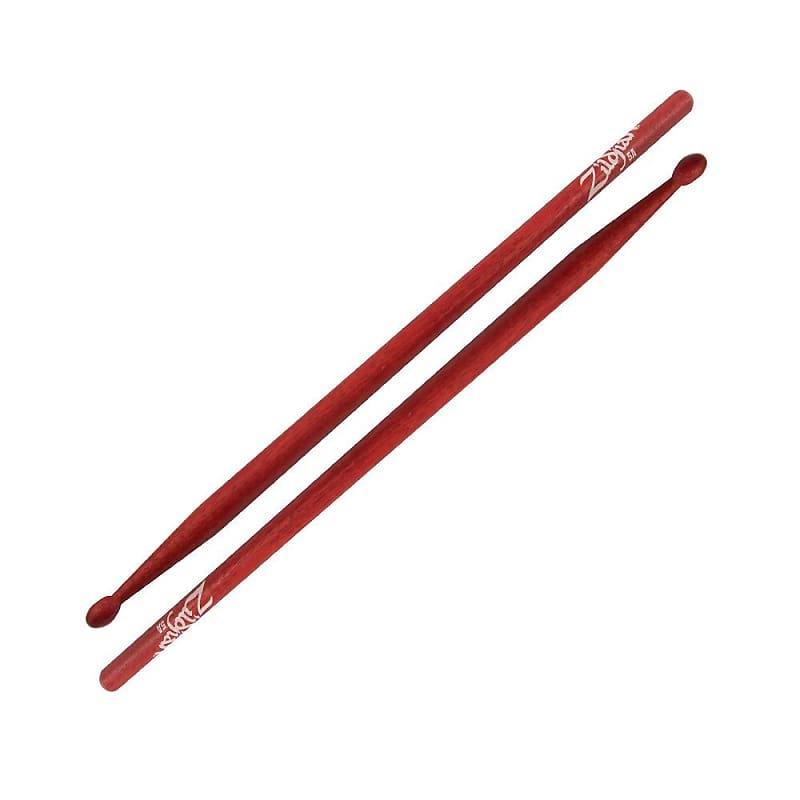 Zildjian 5AWR 5A Wood Red Hickory Series Oval Tip Shape Drumsticks - 6 Pairs image 1