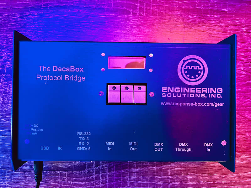 Engineering Solutions Decabox DMX to MIDI Protocol Bridge 2023 | Reverb