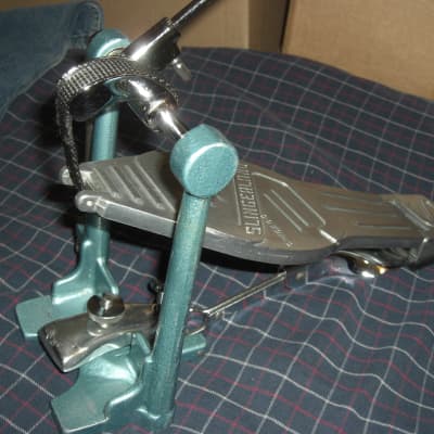 Slingerland Bass drum pedal Tempo King Late 60s Chrome/Blue Incredible Condition! image 17