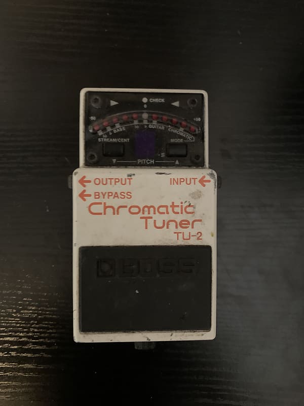 Boss Chromatic tuner White Reverb