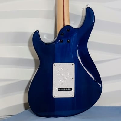 Cort G250DX Trans Blue Double Cutaway American Basswood Body Maple Neck 6-String Electric Guitar image 6