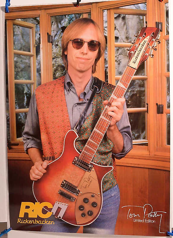 Rickenbacker Tom Petty #660-12 Ltd Edition Guitar Poster 1991 image 1