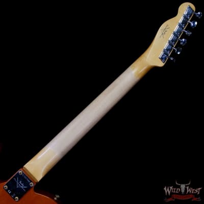 Fender Custom Shop 1968 Thinline Telecaster with Bigsby 1-Piece Kalamazoo Mahogany Body Journeyman Relic Aged Natural 6.95 lbs image 5