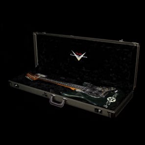 Fender Custom Shop Masterbuilt Yuriy Shishkov Pacific Battle Stratocaster Electric Guitar Transparent Green image 6