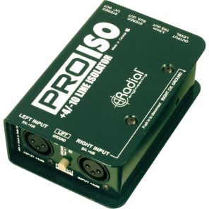 配信機器・PA機器・レコーディング機器 Radial J-Iso (STEREO ISOLATOR) J-Iso - Radial Engineering