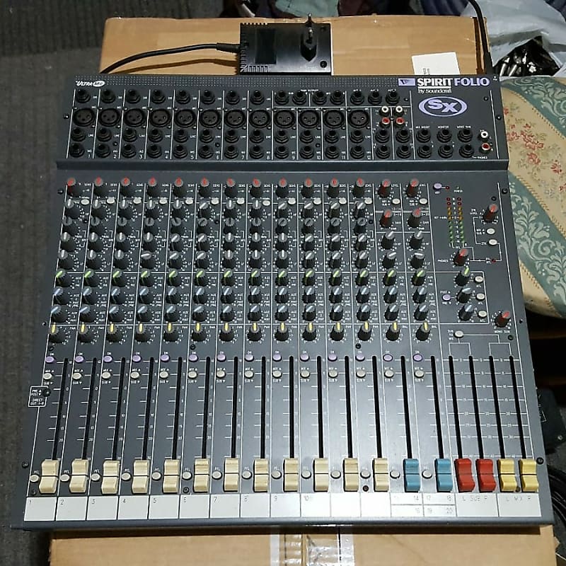 1990s Soundcraft Mixer Spirit Folio SX • Made in England • Reverb