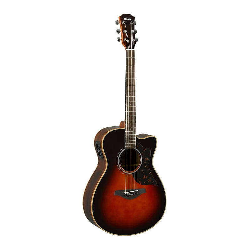 Yamaha AC1R TBS Small Body Cutaway Acoustic Electric Guitar - Rosewood - Tobacco Brown Sunburst image 1