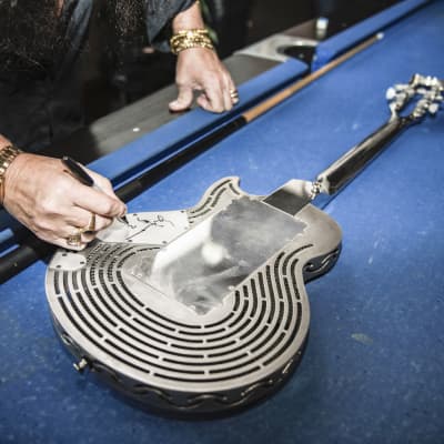 Sandvik 3D Printed All-Metal "Smash-Proof" Guitar - Signed and Played by Yngwie Malmsteen image 3