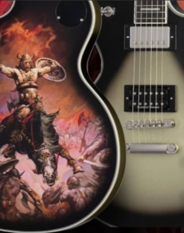 Epiphone Adam Jones Les Paul Custom Art Collection The Berserker By  Frazetta *NEW* W/OHC