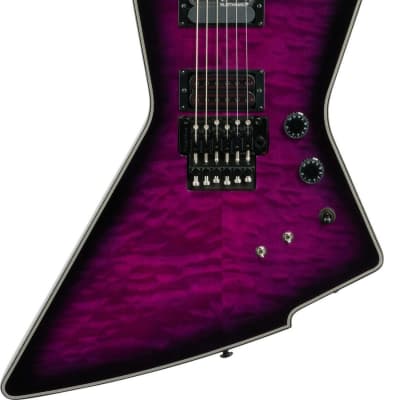 Schecter E-1 FR-S Special Edition Electric Guitar, Trans Purple Burst image 2