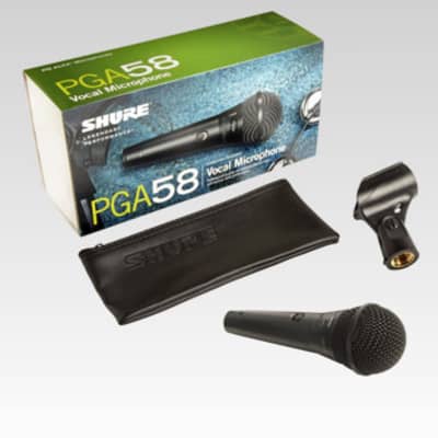 Shure PGA58 Dynamic Vocal Microphone w/ 15' XLR Cable image 1