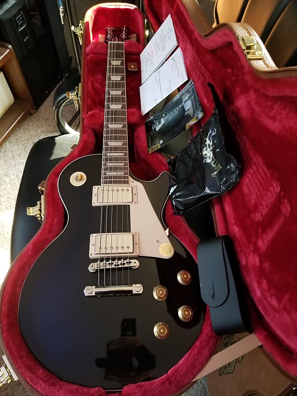 ギター Les Paul Standard 50s, Exclusive Ebony Gibson A Classic, Reborn