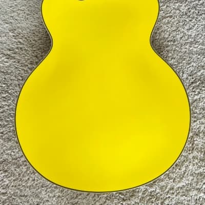 D'Angelico Ltd Deluxe EXL1 Hollowbody Guitar, Matte Yellow w/Case, DADEXL1MYLGT image 5