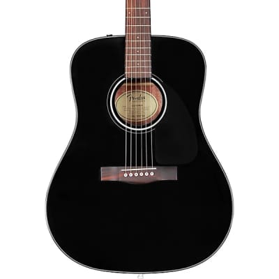 Fender CD-60 Acoustic Guitar - Black image 1