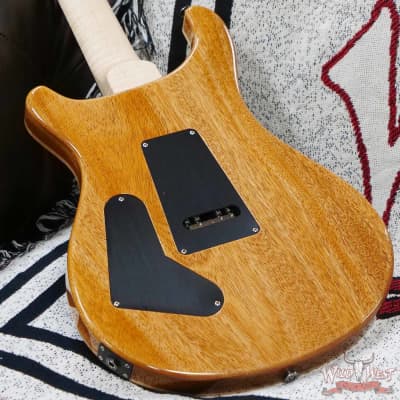 Paul Reed Smith PRS Wood Library 10 Top Custom 24 Floyd Rose Ebony Fingerboard Flame Maple Neck Blue Fade image 11