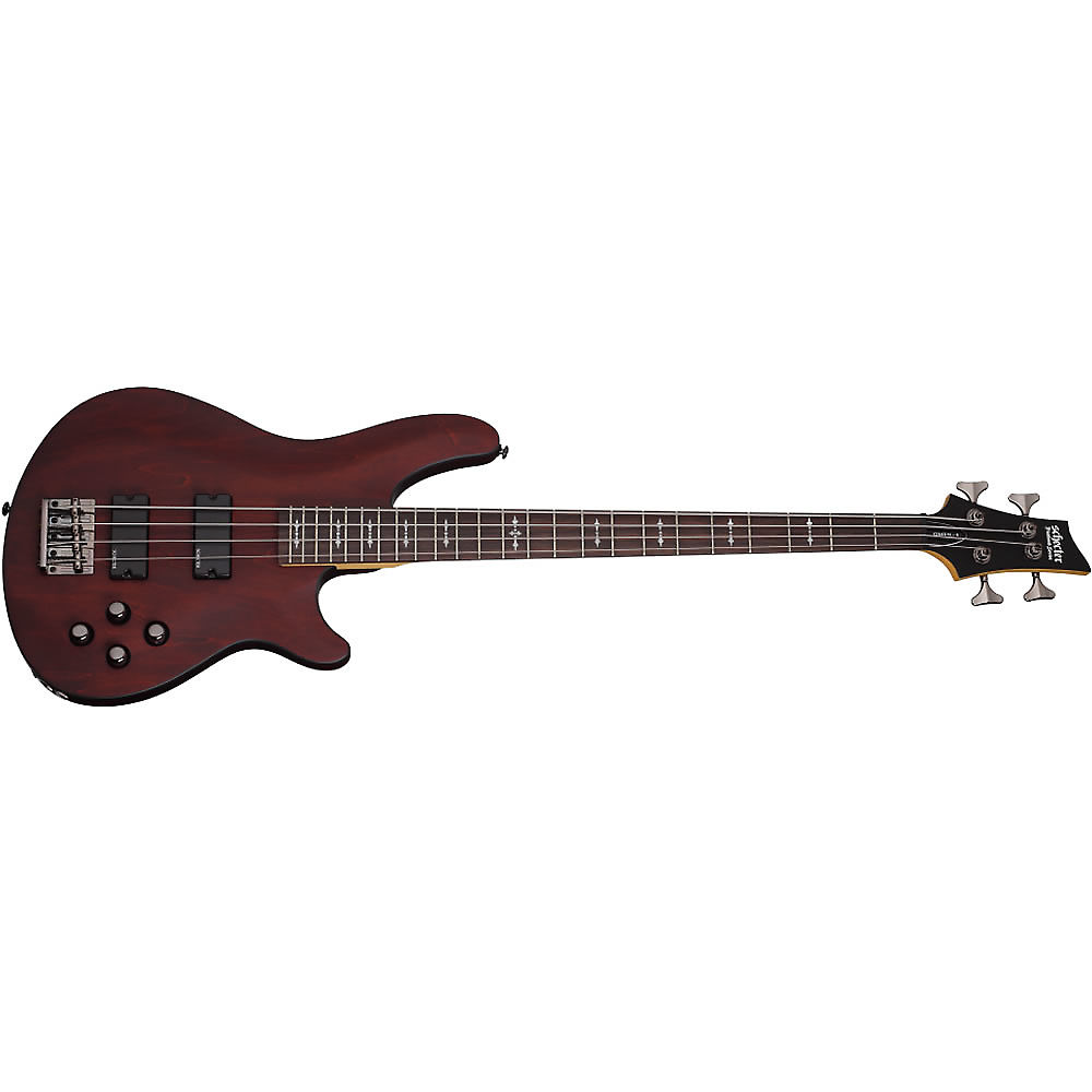 Schecter Omen-4 Active 4-String Bass Walnut Satin | Reverb