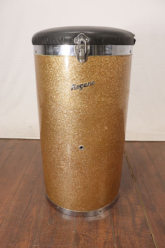 Rogers Canister Drum Throne Vintage 1960's Champagne Reverb UK