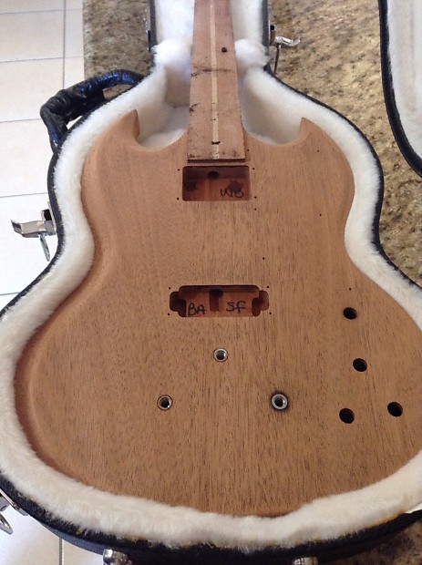 Gibson SG bass guitar body unfinished