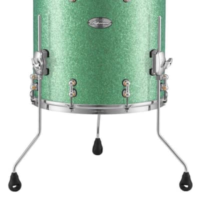 Pearl Music City Custom 16"x16" Reference Pure Series Floor Tom BLUE SATIN MOIRE RFP1616F/C721 image 14