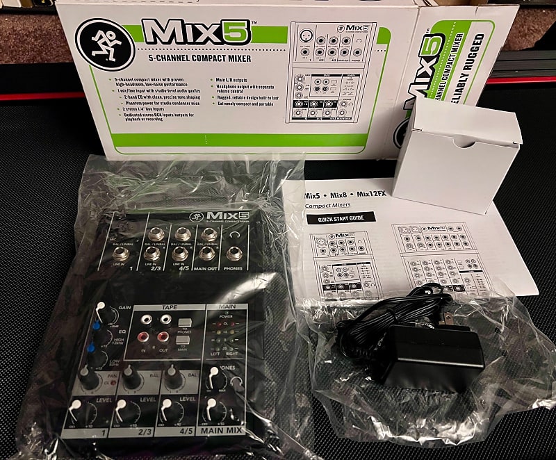 MACKIE MIX 5-CHANNEL COMPACT MIXER 2023 - Black - NEW IN BOX | Reverb