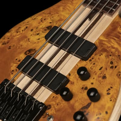 Cort A5PLUSSCAOP Artisan Series A5 Plus SC Bass Guitar. Amber Open Pore image 5