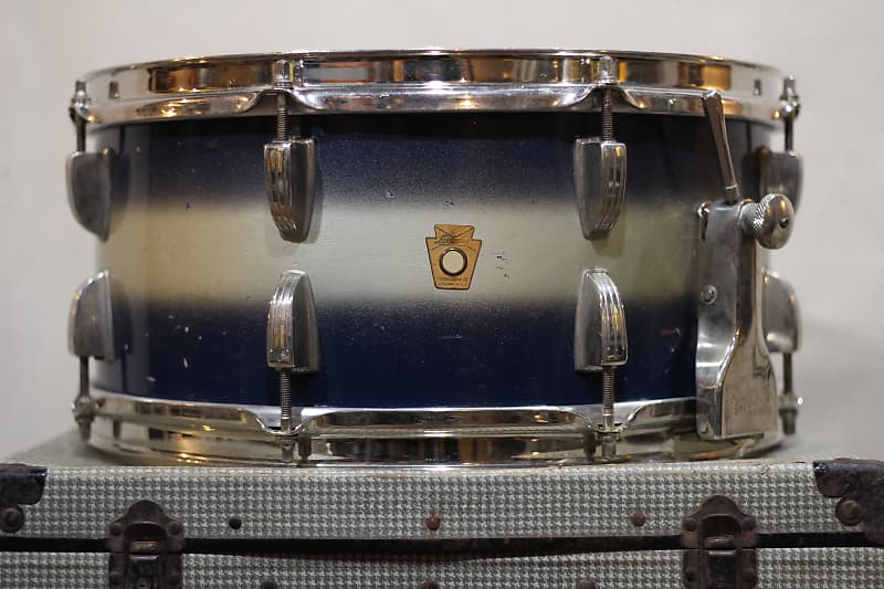 Ludwig No. 902 Symphonic Model 6.5x14" 16-Lug Snare Drum with P-87 Strainer 1960 - 1968 image 3