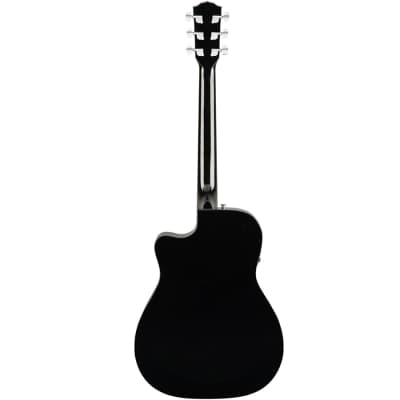 Fender CC-60SCE Concert Acoustic-Electric Guitar - Black image 3